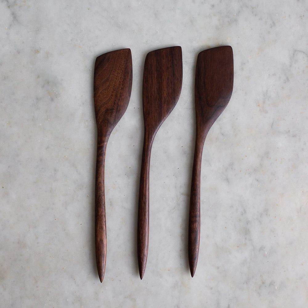 
            
                Load image into Gallery viewer, Handmade dark wooden cooking spatulas 
            
        