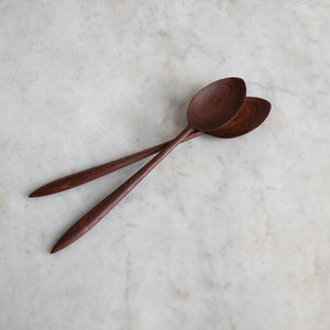 
            
                Load image into Gallery viewer, HAND CARVED BLACK WALNUT COOKING SPOON
            
        