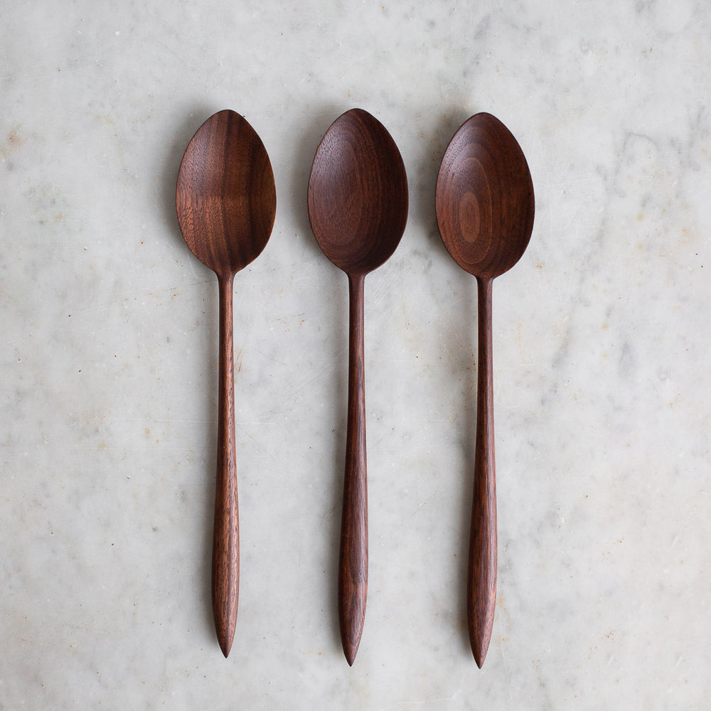 
            
                Load image into Gallery viewer, hand carved black walnut cooking spoons uk
            
        