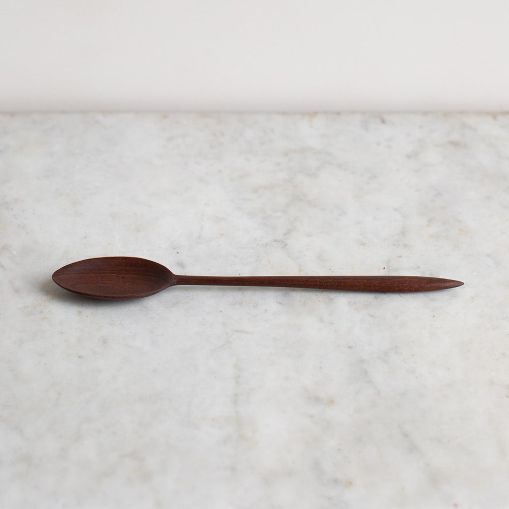 hand carved walnut cooking spoon 