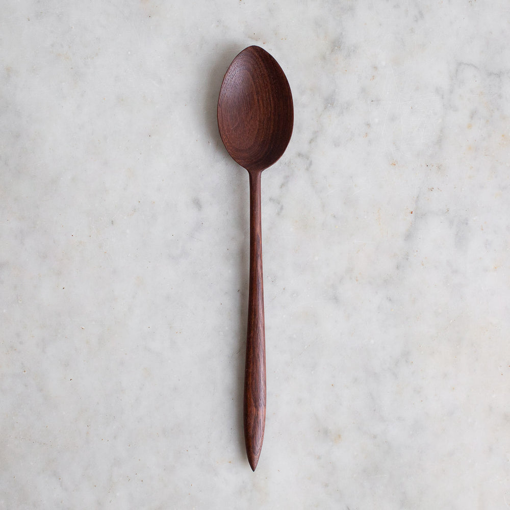 
            
                Load image into Gallery viewer, handmade black walnut cooking spoon 
            
        