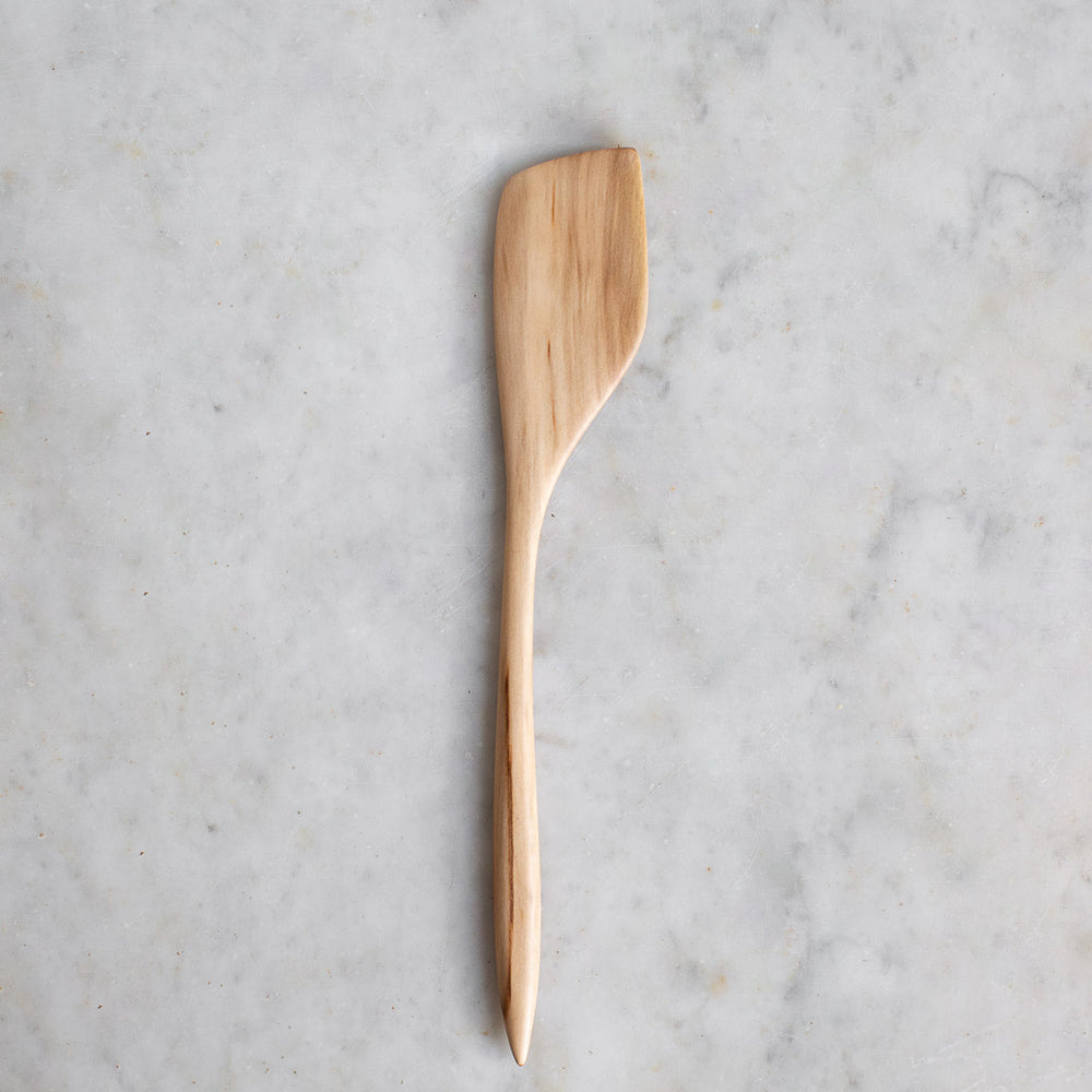 HAND CARVED SWEET GUM COOKING SPATULA