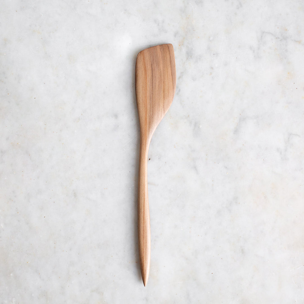 HAND CARVED SWEET GUM COOKING SPATULA