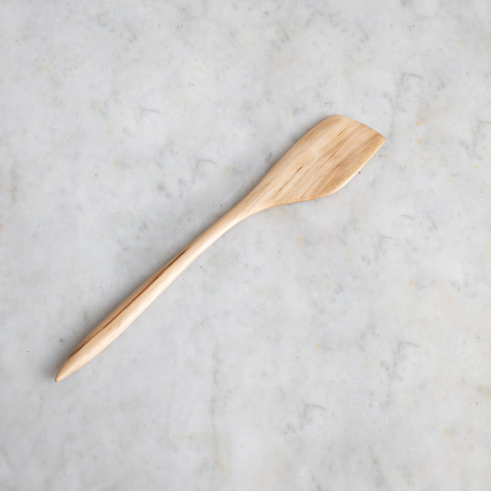 HAND CARVED SWEET GUM COOKING SPATULA