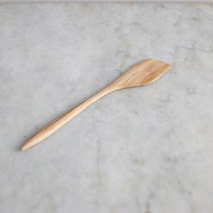 HAND CARVED SWEET GUM COOKING SPATULA