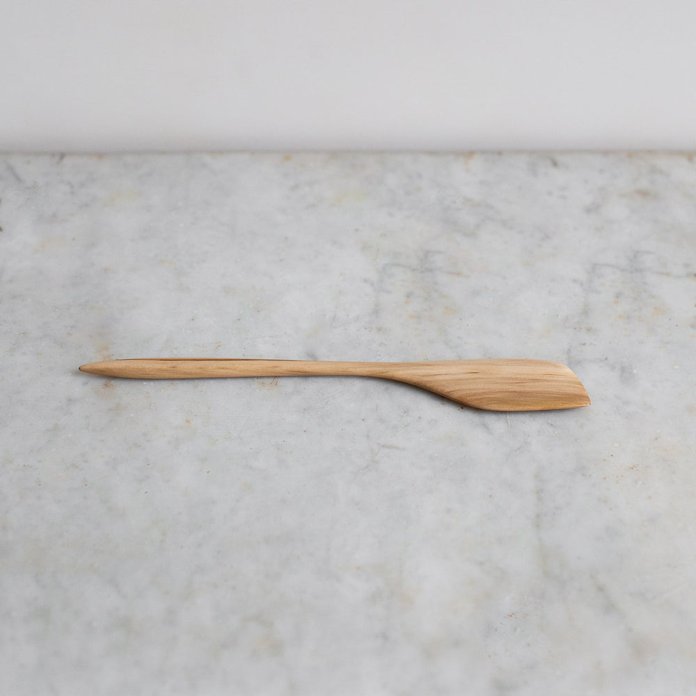 HAND CARVED SWEET GUM COOKING SPATULA