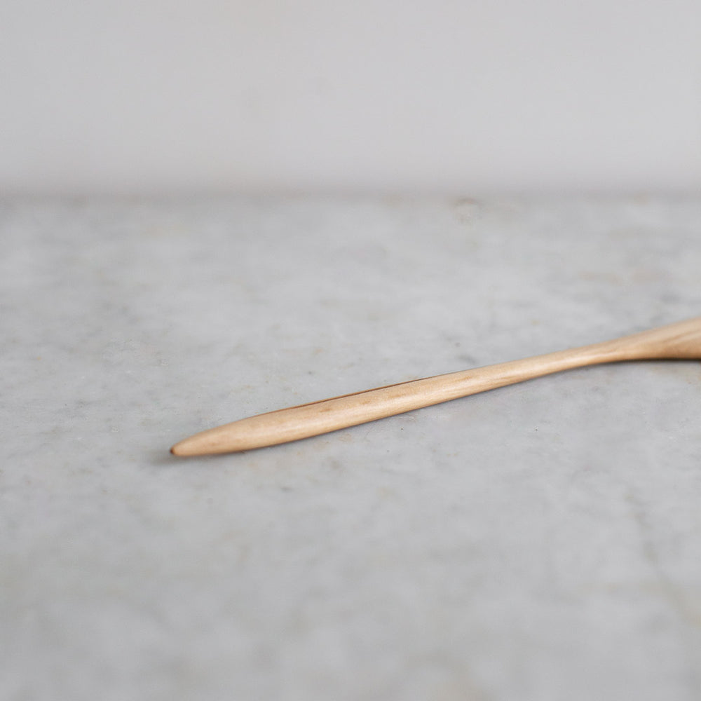 HAND CARVED SWEET GUM COOKING SPATULA