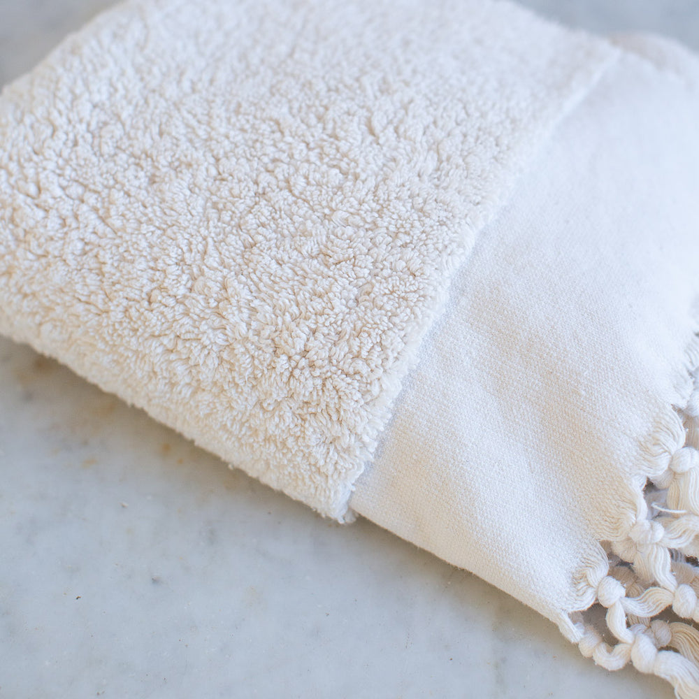 hand loomed organic cotton Turkish towel 
