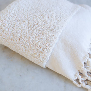 HANDWOVEN ORGANIC COTTON TOWELS IN ECRU Ellei Home