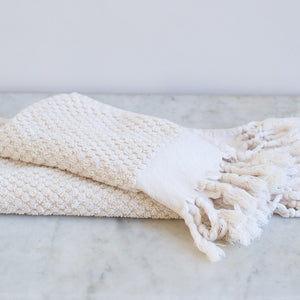 handwoven organic cotton Turkish towel