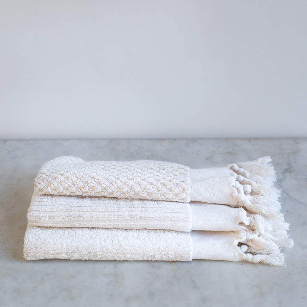 handwoven organic cotton towels
