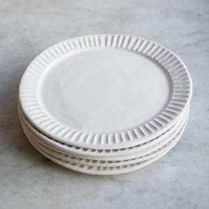 
            
                Load image into Gallery viewer, handmade organic stoneware fluted dinner plate 
            
        