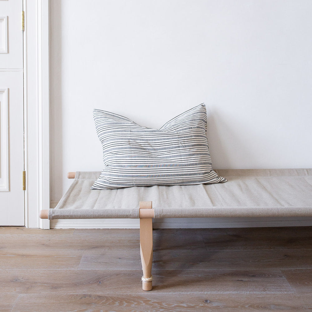 EXTRA LARGE HANDWOVEN COTTON CUSHION COVER IN TRADITIONAL STRIPES