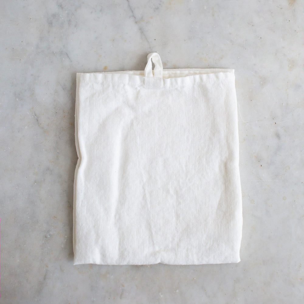 HANDMADE LINEN KITCHEN TOWEL IN OFF-WHITE