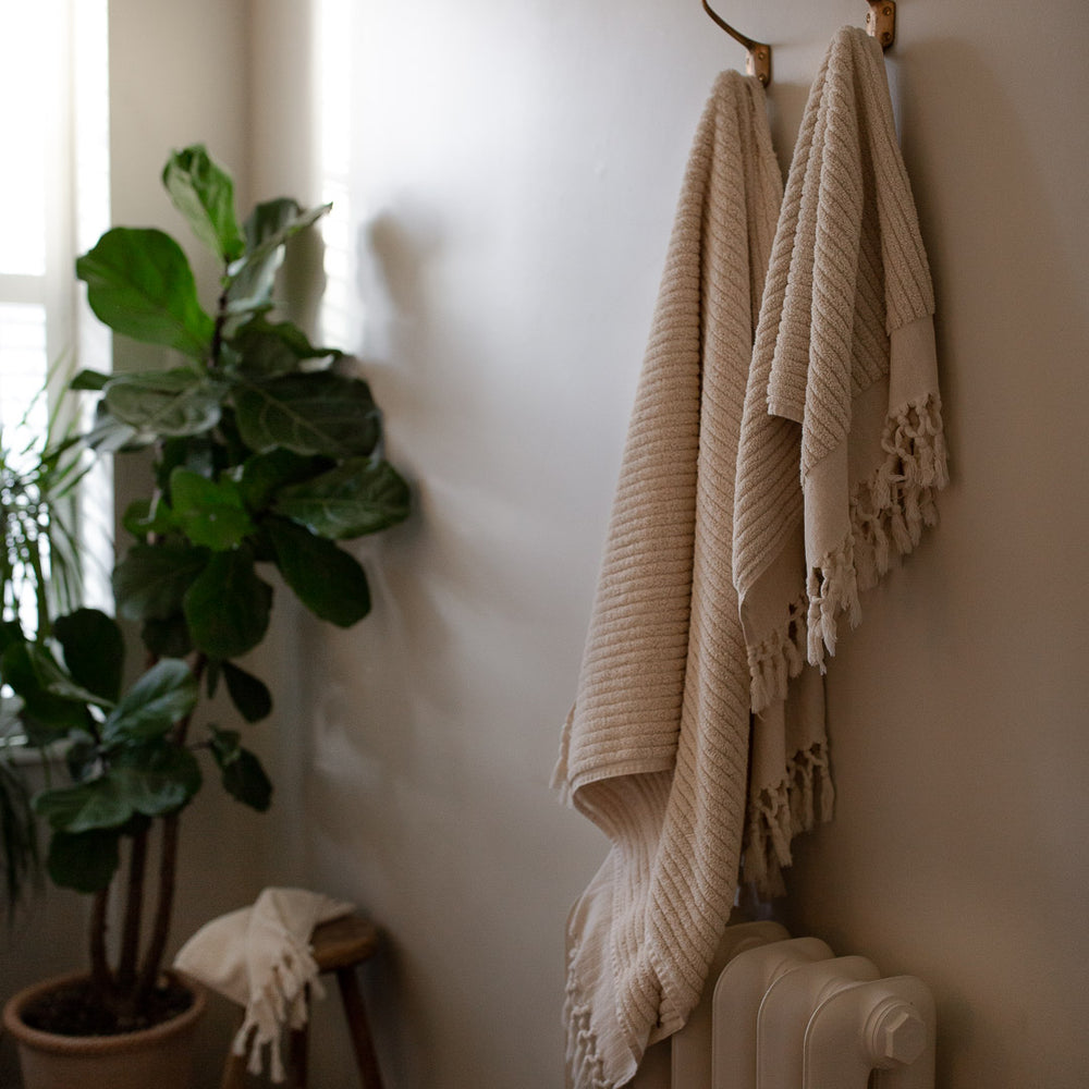 HANDWOVEN ORGANIC COTTON TOWELS IN ECRU – Ellei Home