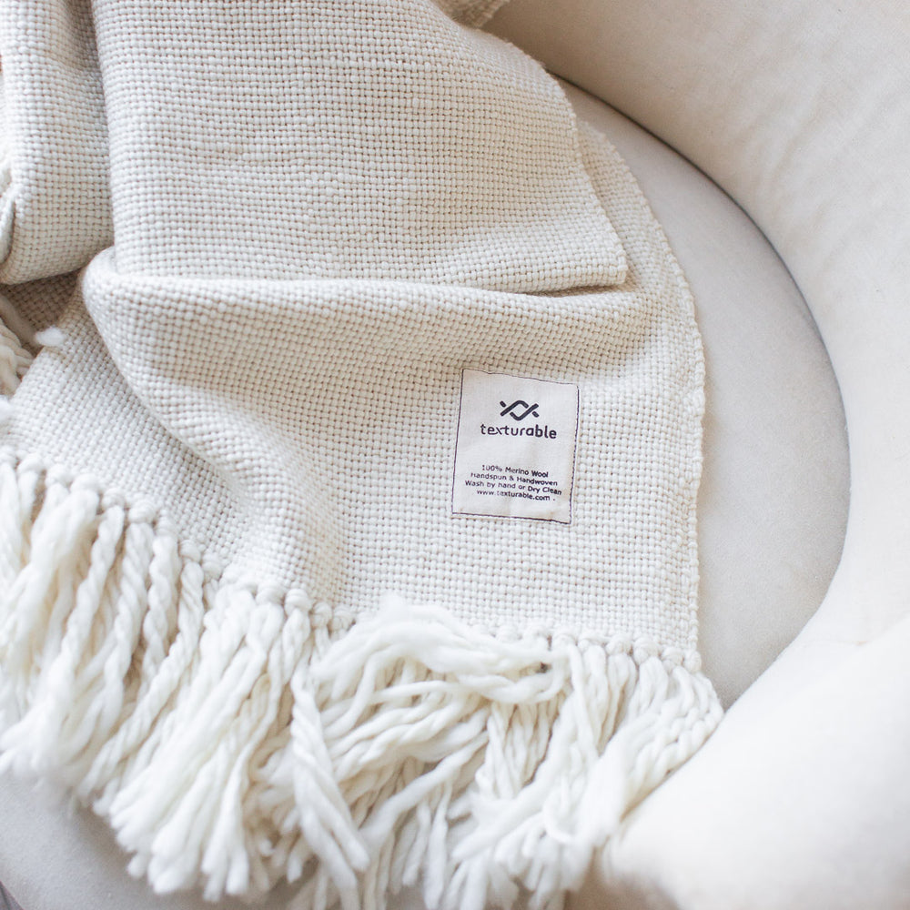 sustainably produced woollen blanket 